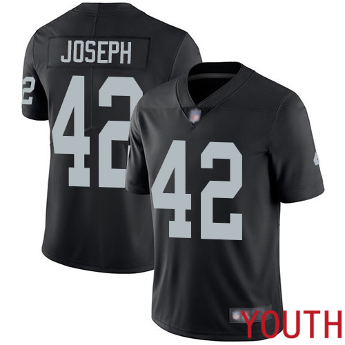 Oakland Raiders Limited Black Youth Karl Joseph Home Jersey NFL Football #42 Vapor Untouchable Jersey->youth nfl jersey->Youth Jersey